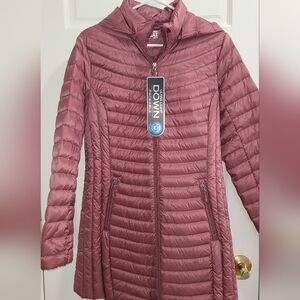 32 Degrees Dark Rose Puffer Coat NWT